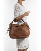 Bruine leren tas Cortona - 40x16x36 cm