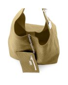 Palladia beige Ledertasche - 38x2x30 cm