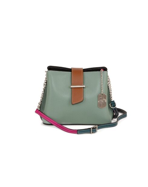 Ciosa Ledertasche nude mint - 22x10x17 cm
