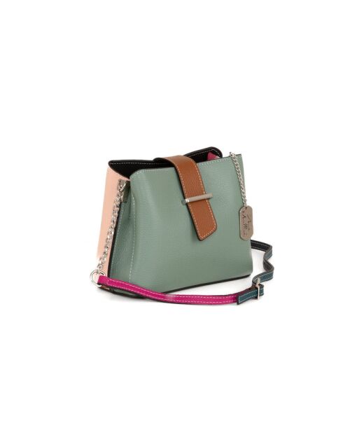 Ciosa Ledertasche nude mint - 22x10x17 cm
