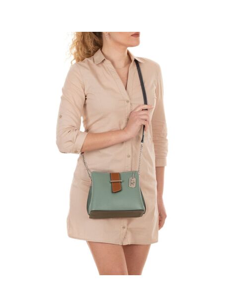 Ciosa Ledertasche nude mint - 22x10x17 cm