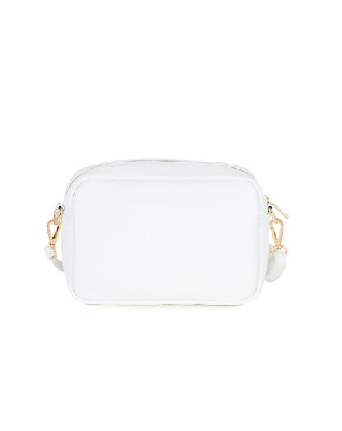 Sac en cuir Tabita blanc - 22x10x15 cm