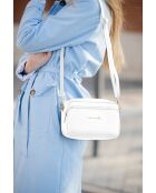 Sac en cuir Tabita blanc - 22x10x15 cm