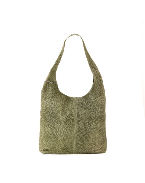 Palladia grüne Ledertasche - 38x2x30 cm