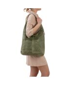 Palladia grüne Ledertasche - 38x2x30 cm