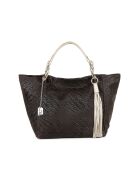 Borsa Solana in pelle moka - 42x20x30 cm