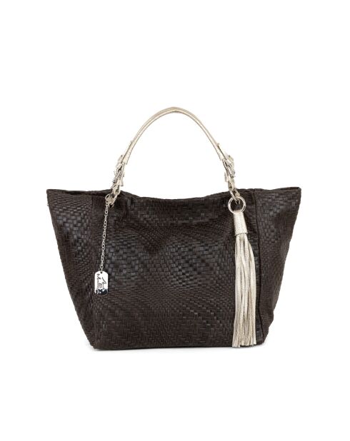 Sac en cuir Solana moka - 42x20x30 cm