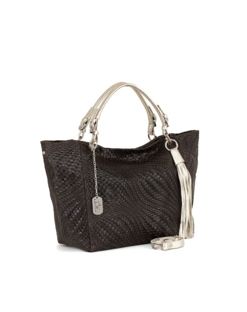 Sac en cuir Solana moka - 42x20x30 cm