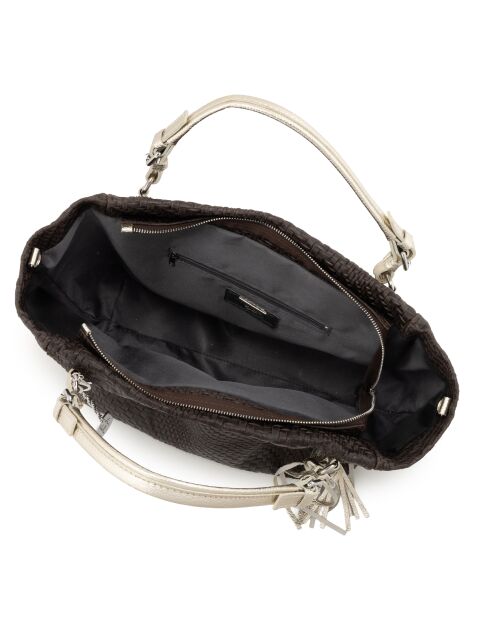 Sac en cuir Solana moka - 42x20x30 cm