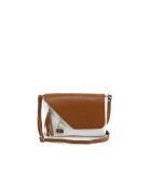 Lola Ledertasche aus weißem Leder - 24x6x18 cm