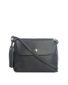 Borsa Bagni in pelle nera - 25x7x17 cm