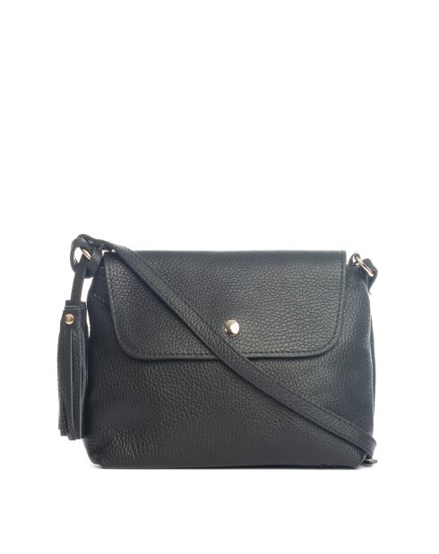 Borsa Bagni in pelle nera - 25x7x17 cm