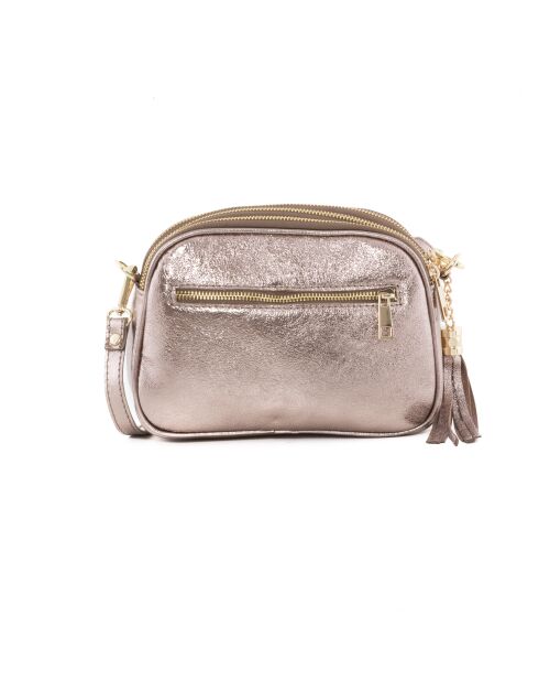 Sac en cuir Monte Sparagio pistolet en métal - 23x7x17 cm