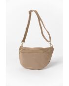 Sac en cuir Lorenza taupe - 36x12x22,5 cm