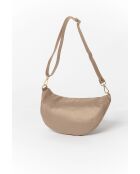Sac en cuir Lorenza taupe - 36x12x22,5 cm