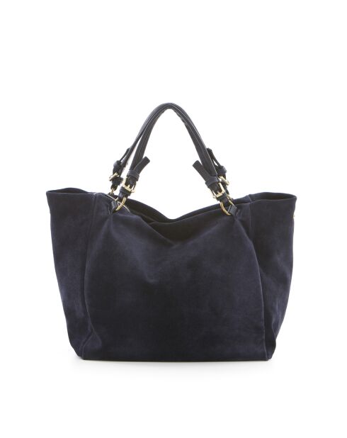 Dunkelblaue Gimignano Ledertasche - 45x20x50 cm