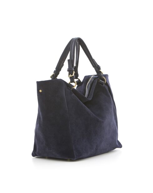 Dunkelblaue Gimignano Ledertasche - 45x20x50 cm