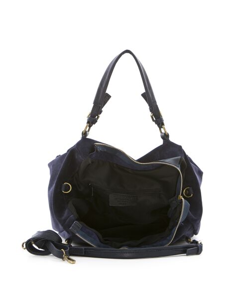 Dunkelblaue Gimignano Ledertasche - 45x20x50 cm