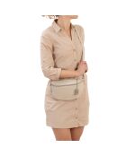 Berenice beige Ledertasche - 25x1x14 cm