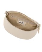 Berenice beige Ledertasche - 25x1x14 cm