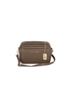 Tabita Tasche aus taupefarbenem Leder - 22x10x15 cm