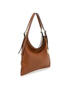 Sylviana cognac leren tas - 39x4x27 cm