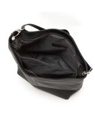 Borsa Trapani in pelle nera - 33x14x25 cm