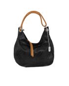 Concetta Tasche aus schwarzem Cuoio Leder - 38x10x34 cm