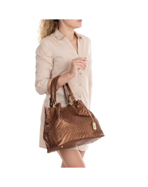 Eloisa notenleren tas - 38x16x28 cm