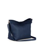 Trapani jeansblaue Ledertasche - 33x14x25 cm