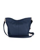 Trapani jeansblaue Ledertasche - 33x14x25 cm