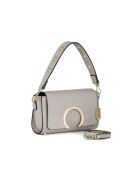 Giada Tasche aus grauem Perlenleder - 24x8x16 cm