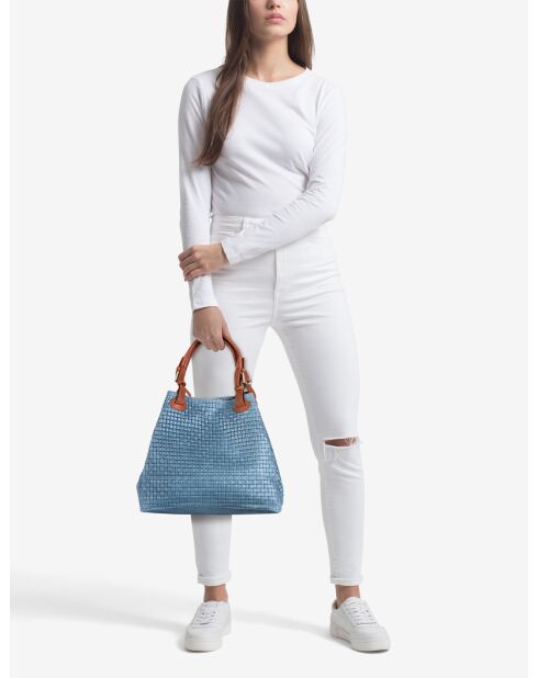 Fosdinovo acqua leren tas - 37x15x45 cm