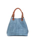 Fosdinovo acqua leren tas - 37x15x45 cm