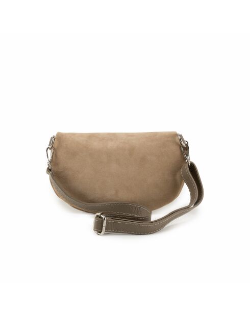 Filellia Ledertasche dunkeltaupe - 25x1x14 cm