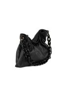 Fabrizia nero leren tas - 33x4x21 cm