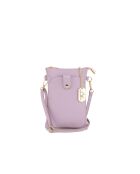 Erica lilla leren tas - 14x1x21 cm