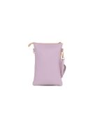 Erica lilla leren tas - 14x1x21 cm