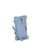 Erica azul leren tas - 14x1x21 cm