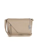 Lola Ledertasche helltaupe - 24x6x18 cm