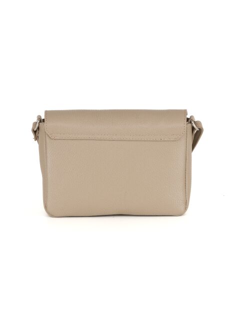 Lola Ledertasche helltaupe - 24x6x18 cm