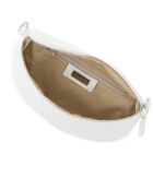 Sac en cuir Berenice blanc - 25x1x14 cm