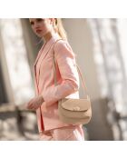 Iseppa leren tas licht taupe - 24x9x21 cm