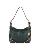 Groen-bruine leren tas van Marinella - 31x10x22 cm