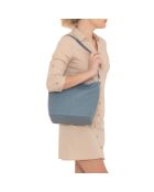 Trapani leren tas van glicine - 33x14x25 cm