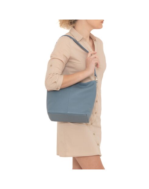 Trapani-Ledertasche aus Glicine - 33x14x25 cm