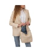 Sac en cuir Carrara cremina - 36x12x28 cm