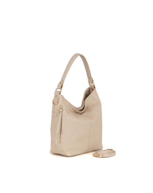 Sac en cuir Carrara cremina - 36x12x28 cm