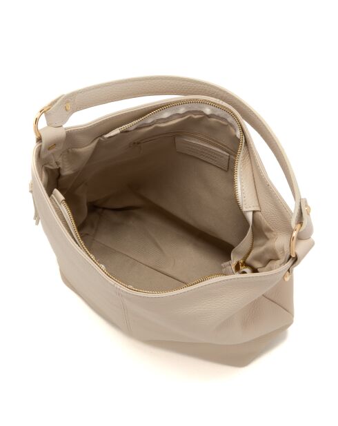 Sac en cuir Carrara cremina - 36x12x28 cm