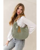 Bolso de piel Concetta piel verde - 38x10x34 cm